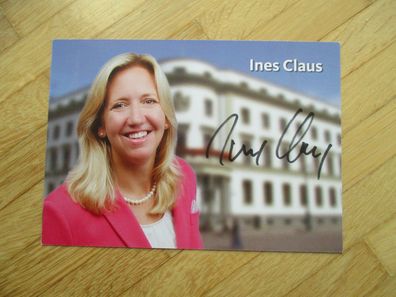 Hessen MdL CDU Ines Claus - handsigniertes Autogramm!!!
