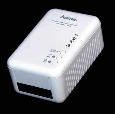 Hama Powerline LAN Adapter 200 Mbps Wireless 11N MT:2365 Wifi Wlan