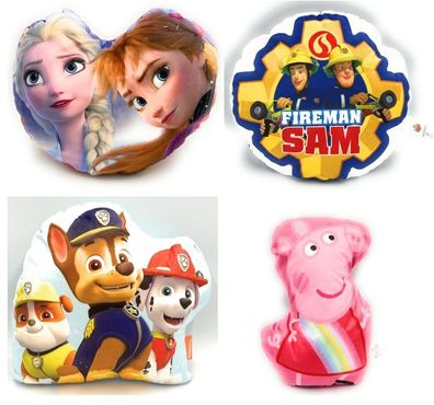 Formkissen Dekokissen Plüsch Kissen Kinderkissen Frozen Paw Patrol Sam Peppa Pig