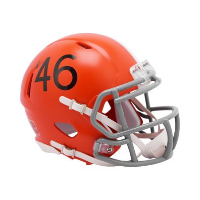 NFL Mini Speed Helm Cleveland Browns 1946 Thrownback Riddell Footballhelm