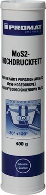 MoS² Hochdruckfett schwarzgrau 400g Kartusche PROMAT Chemicals