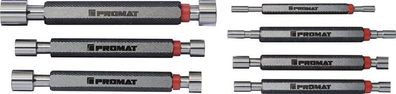 Grenzlehrdornsatz H7 je 1 St. 3,4,5,6,8,10,12mm m. Gut- u. Ausschussseite PROMAT