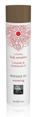 Shiatsu Warming Massageöl Koriander & Sandelholz 100 ml Liebesöl Body Oil