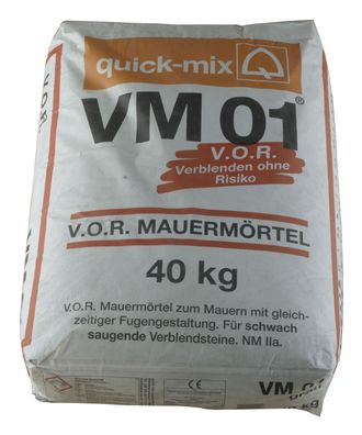 VM 01 V.O.R. Mörtel MG 2a (<5 N/ mm²) ideal zum verklinkern 2 kg