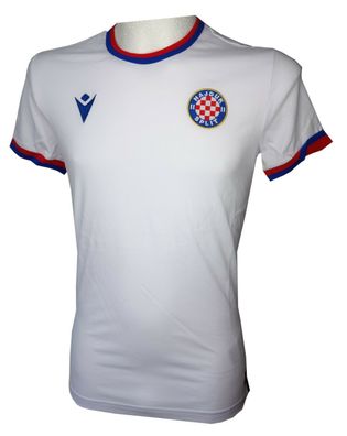 Macron Hajduk Split Cotton Travel T-Shirt, weiss/ rot/ blau, 58118052, Gr. S-M