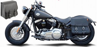 Satteltasche 28L, Harley-Davidson Softail Custom, Fat Boy, Blackline Packtasche NEU