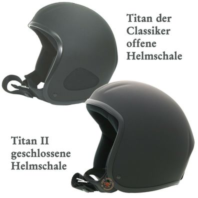 TITAN / Titan2 Kulthelm Harley Jet Helm Chopper Jethelm Skorpion Matt/ Schwarz