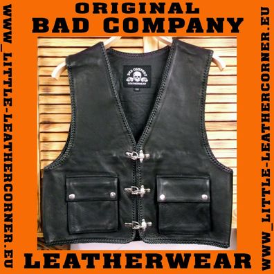 Rocker Bikerweste Lederweste Bad Company Leatherwear 54 