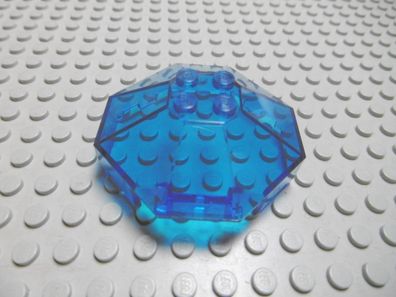 Lego 1 Windschutz 6x6 oben zu transparent dunkelblau Nummer 2418a
