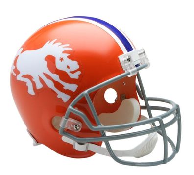 NFL Denver Broncos 1962-65 Throwback Mini Helm VSR4 Riddell Footballhelm