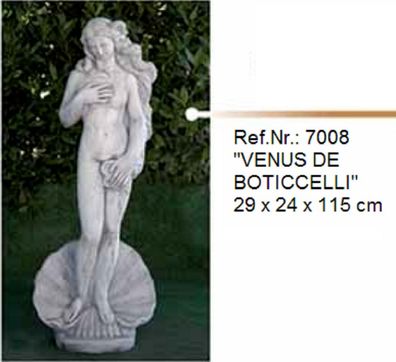 Weibliche Skulptur VENUS DE Botticelli aus Weißstein - Ref. Nr. 7008