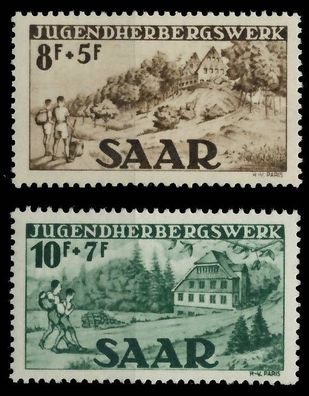 Saarland 1949 Nr 262-263 postfrisch X478C06