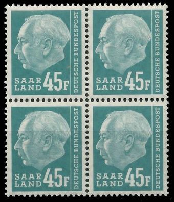 SAAR OPD 1957 Nr 421 postfrisch Viererblock X478CDA