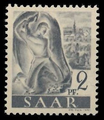 Saarland 1947 Nr 206Z postfrisch S01F95E