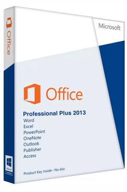 Microsoft Office 2013 Professional Plus für 1 Windows-PC Kein Abo