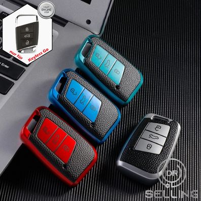 Schlüsselhülle passend für VW Passat B8 Arteon Skoda Superb Keyless Leder