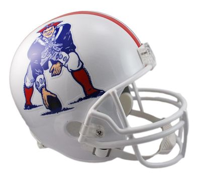 NFL New England Patriots 1982-89 Throwback Mini Helm VSR4 Riddell Footballhelm