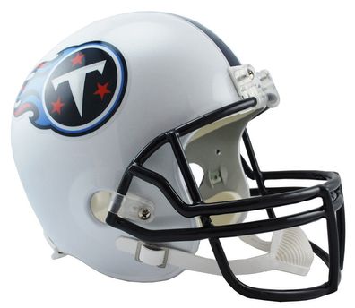 NFL Tennessee Titans 1999-2017 Throwback Mini Helm VSR4 Riddell Footballhelm
