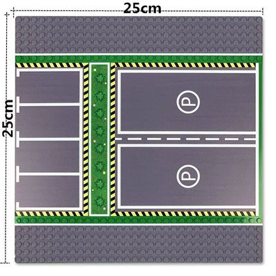 Grundplatte/ Basisplatte 32x32 Noppen Parkplatz - Lego kompatibel