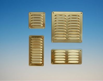 Lüftungsgitter Messing 105 x 215 mm