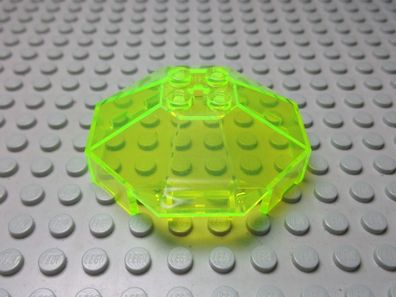 Lego 1 Windschutz 6x6 transparent neongrün Nummer 2418b