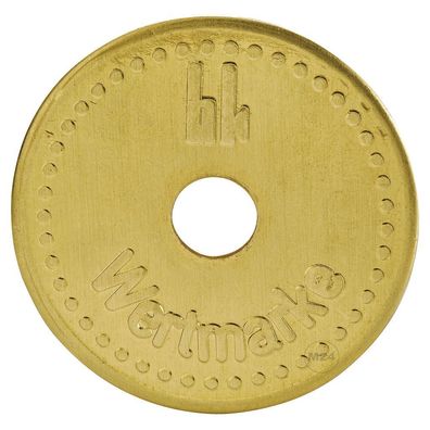 Kern Wertmarke Standard, Typ-A, 25,9mm Durchmesser, für Kern Münzzeitgeber, VE=50