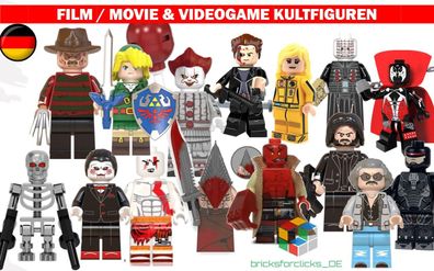 Movie Film Horror Figuren Terminator Spawn Freddy Jason Kill Bill - Lego kompatibel