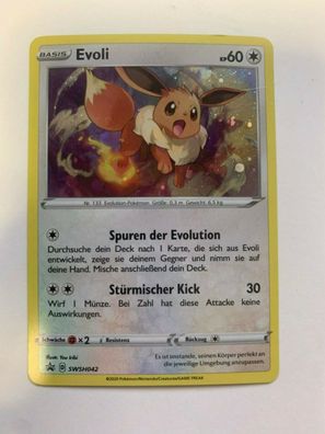 Pokemon Karte Evoli Holo Promo SWSH042 Deutsch