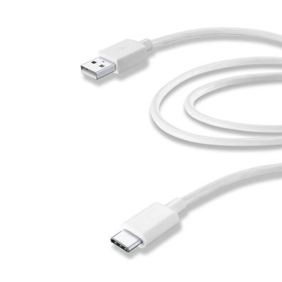 Cellularline USB 2.0 Kabel Typ A zu Typ C - 2m 480 Mbps Samsung/ Huaweii/ Xiaomi