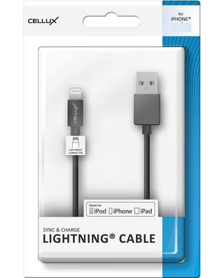 Cellux USB LightningKabel Ladekabel Datenkabel 0,9m für iPhone 13 12 iPad iPod