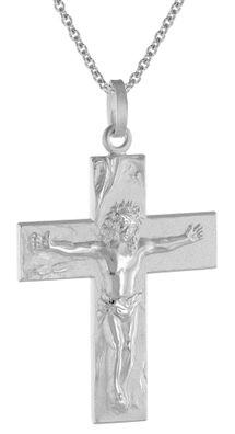 trendor Schmuck Halskette mit Kreuz 925 Silber Männer-Kette 51958