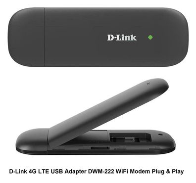 D-Link 4G LTE USB Adapter DWM-222 WiFi Modem Plug & Play. NEU, in Original-Verpackung