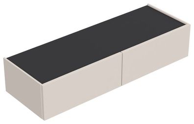 Posseik Hängekonsole Citadien Slimline mit 2 Push-to-open Schubladen 105 x 21 cm