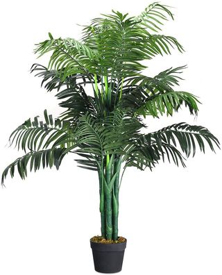 Zimmerpalme Palme Kunstpflanze Kunstbaum Zimmerpflanze Dekopflanze künstlich 110cm