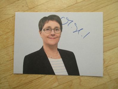 Schleswig-Holstein Ministerin Die Grünen Monika Heinold - handsigniertes Autogramm!!
