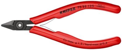 KNIPEX 75 22 125 Elektronikseitenschneider Länge 125 mm Form 2 Facette ja, klei