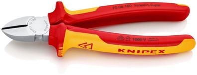 KNIPEX 70 06 180 Seitenschneider Länge 180 mm Mehrkomponenten-Hüllen