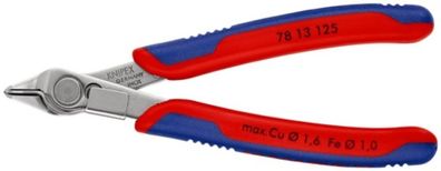 KNIPEX 78 13 125 Elektronikseitenschneider Super-Knips® INOX Länge 125 mm Form 1