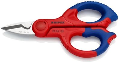 KNIPEX 95 05 155 SB Elektriker-/Handwerkerschere Länge 155 mm 2-K.-Hüllen