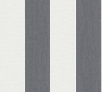 A.S. Création Streifentapete Grau 179050 Tapete Black & White Wandtapete Design
