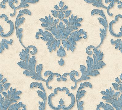 A.S. Création Barocktapete Blau 324222 Tapete Luxury wallpaper Wandtapete Design