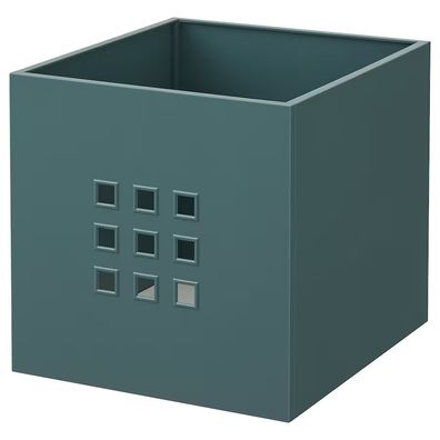 IKEA LEKMAN Fach Box Expedit Kallax Aufbewahrungsbox 33x37x33cm 1 Stück grau türkis