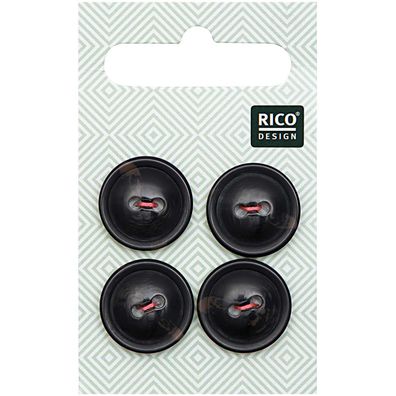 Rico Design | Knopf schwarz 1,7cm