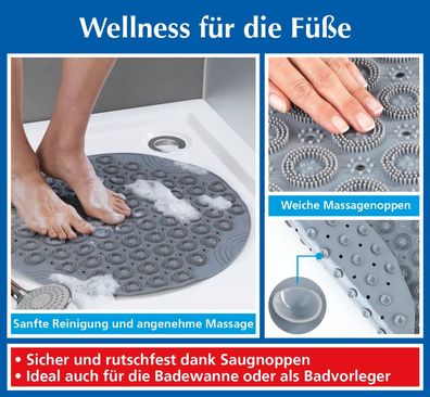 Duschmatte mit Fußreflexzonenmassage