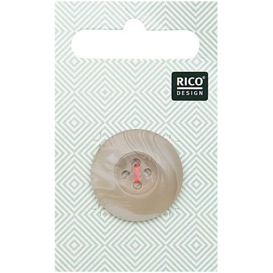 Rico Design | Knopf beige 2,5cm strukturiert