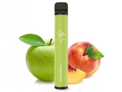 10x Elf Bar 600 - "Apple Peach" (Apfel, Pfirsich) E-Shisha - 600 Züge