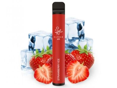 10x Elf Bar 600 - "Strawberry Ice" (Erdbeer, Eis) E-Shisha - 600 Züge