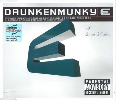 CD-Maxi: Drunkenmonkey: E (2002) Kontor - 253 0142355 KON