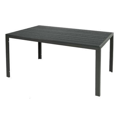 XL Gartentisch Aluminium Non-Wood anthrazit Gartenmöbel Esstisch 180x90x74cm