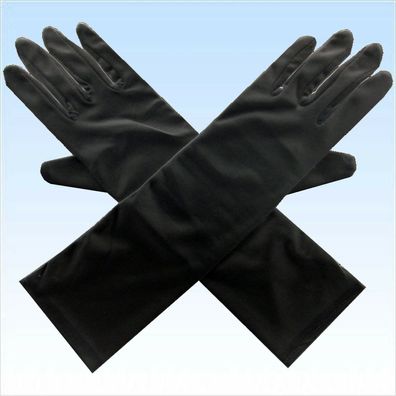 Schwarze lange Handschuhe Handschuh schwarz Fingerhandschuhe Herren Damen